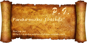 Pandureszku Ildikó névjegykártya